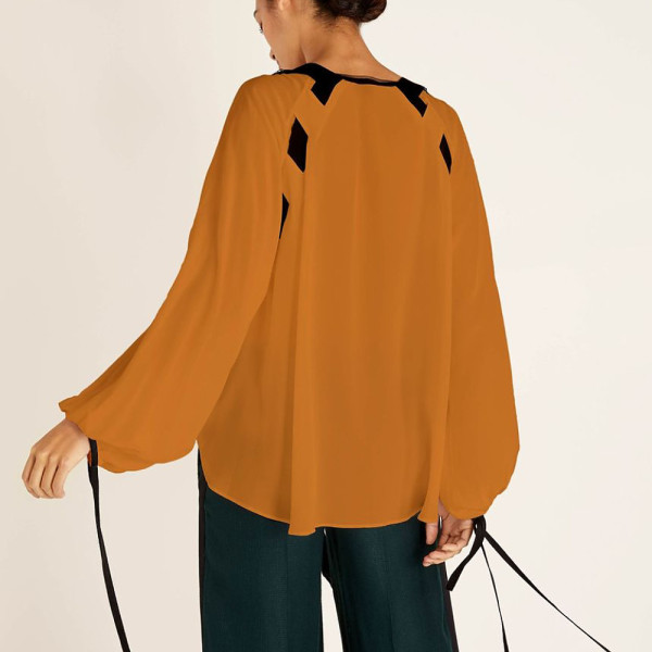 Amanda Wakeley Lace Front Silk Top
