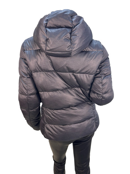 Moncler Charcoal Grey Down Puffer Jacket