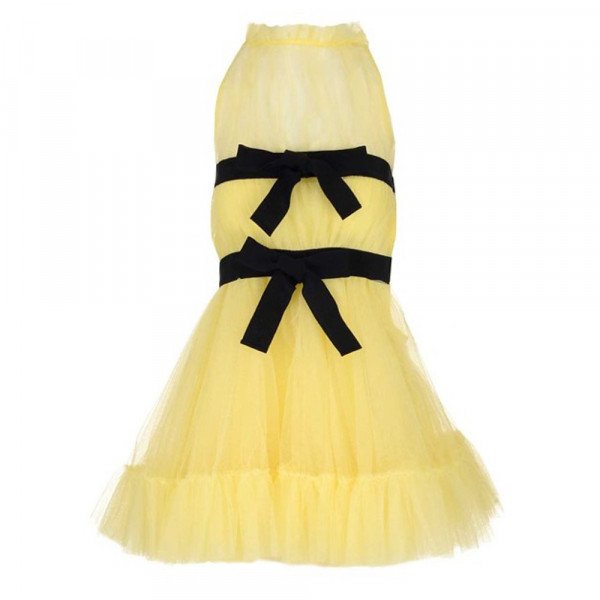 Brognano Tulle Double Bow Dress