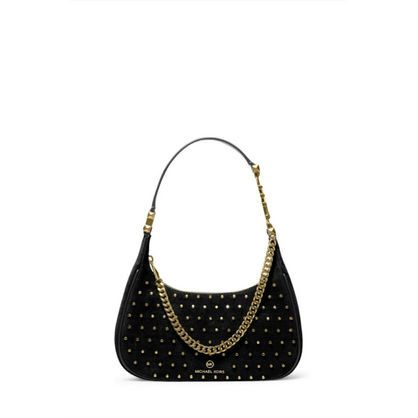 Michael Kors Piper Small Studded Suede Shoulder Bag