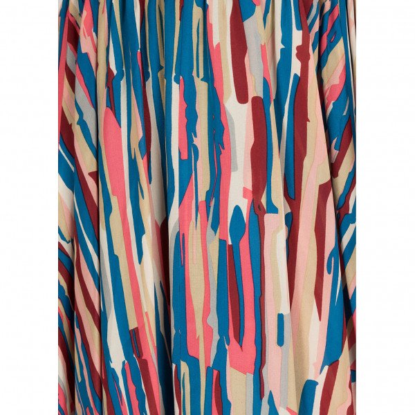 Dhela Multicolour Painterly-Print Dress