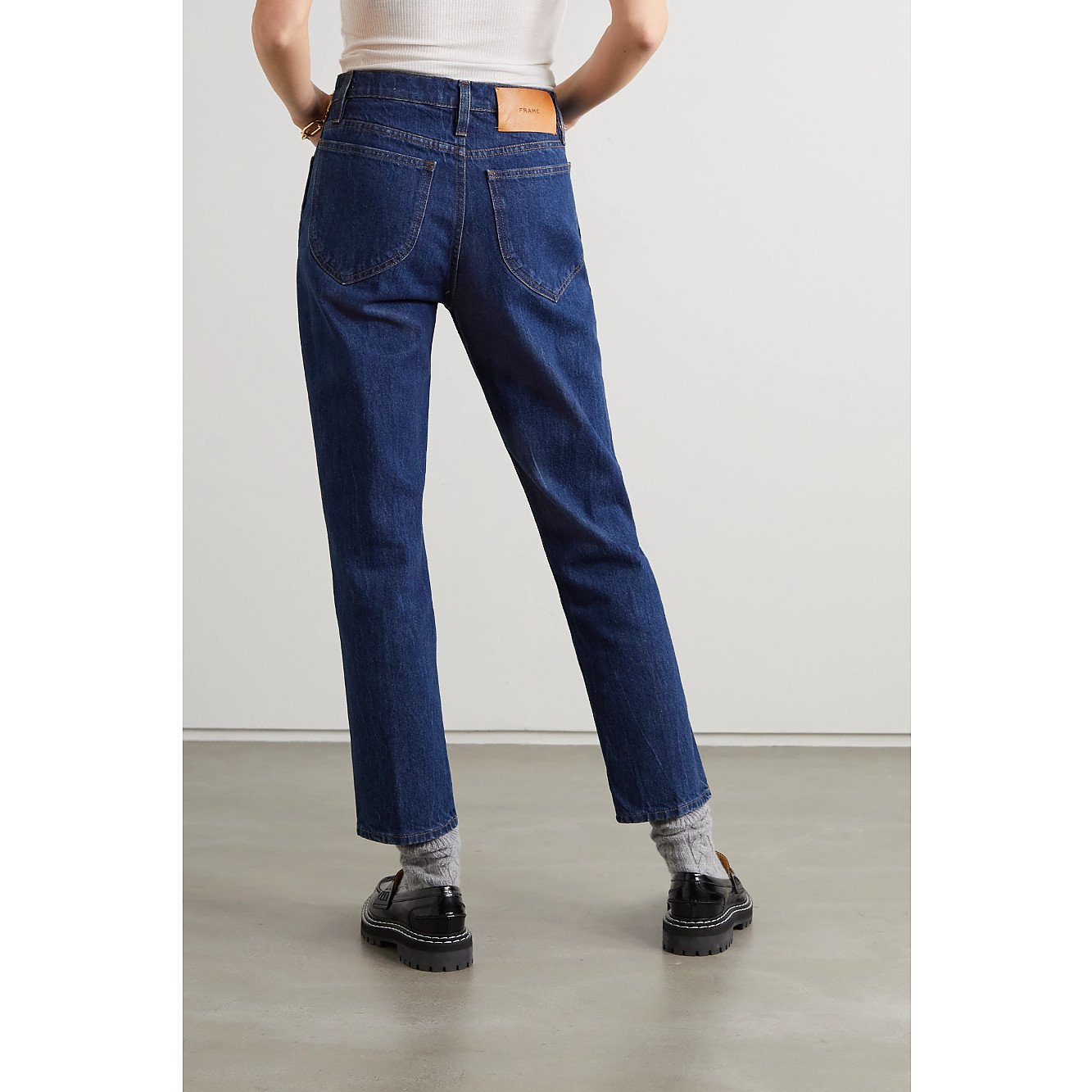 Frame Straight Leg Denim Jeans