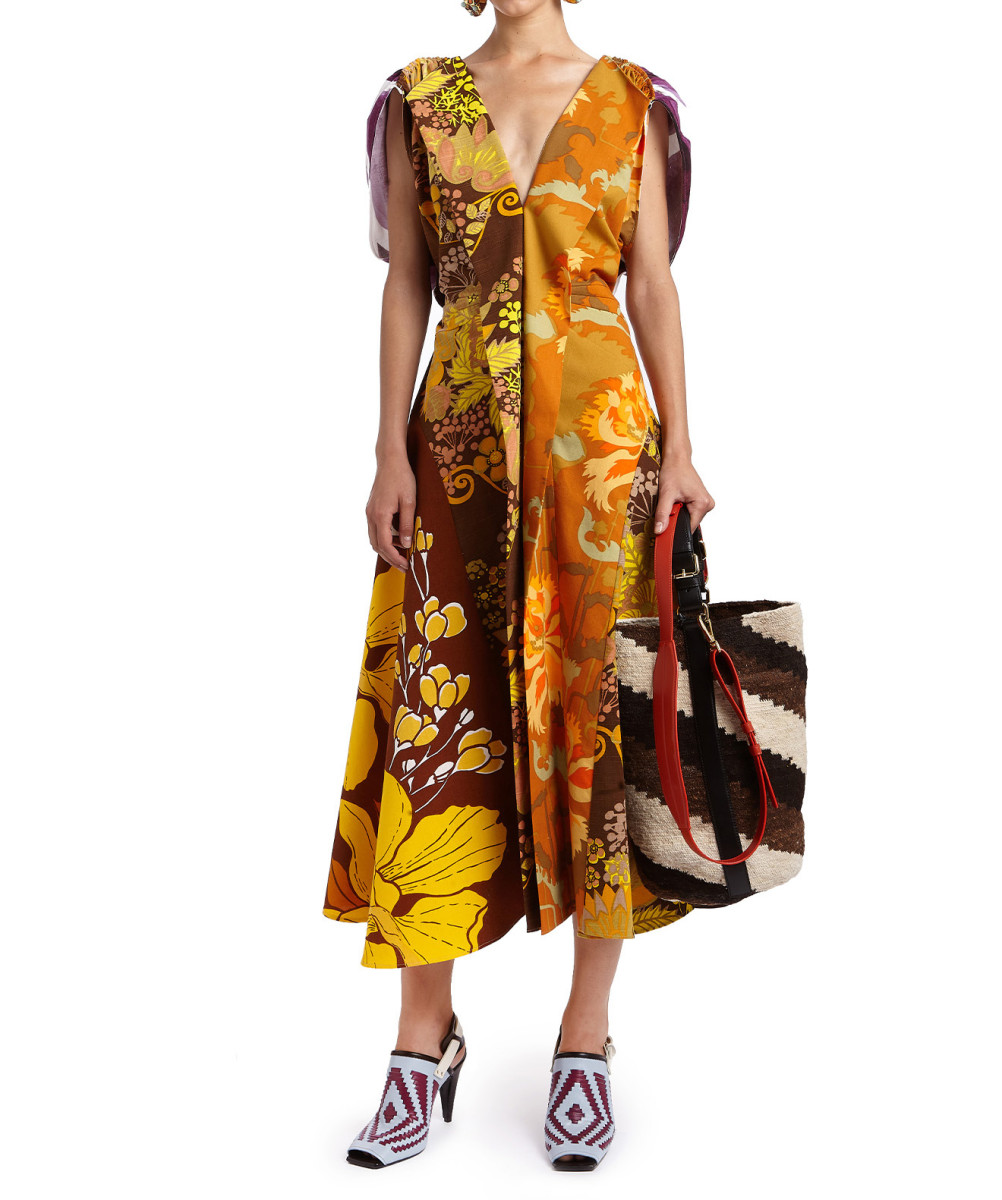 Colville Yellow Geometrical Dress