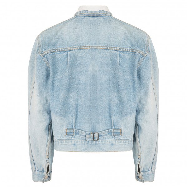 Ralph Lauren Denim Jacket With Lace Collar