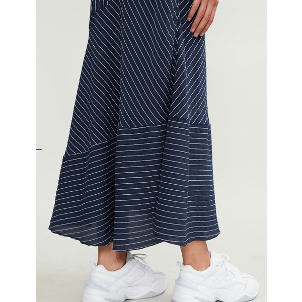 Ganni Navy Stripe Dress