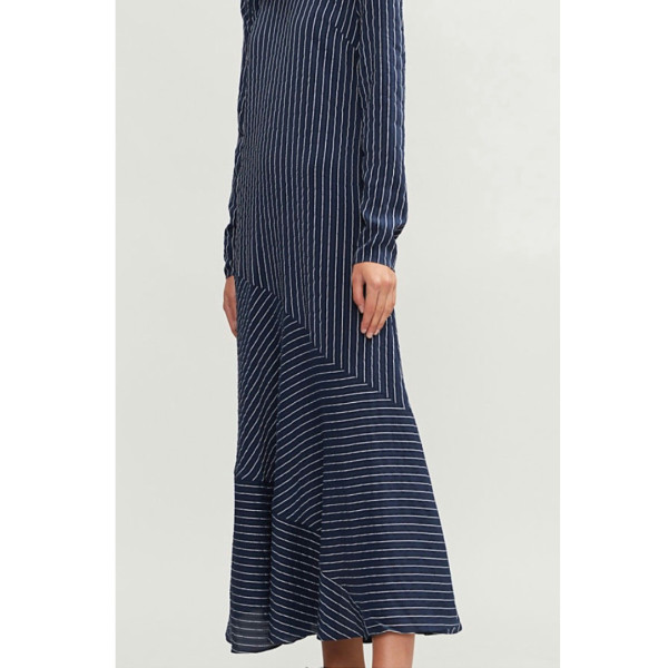 Ganni Navy Stripe Dress