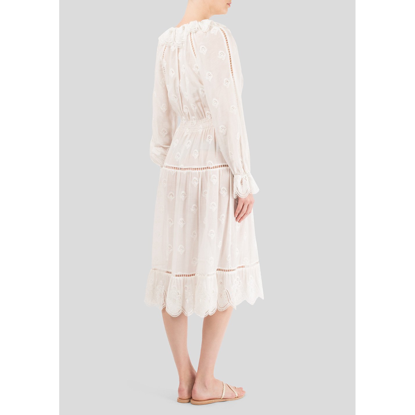 ZIMMERMANN Embroidered Midi Dress