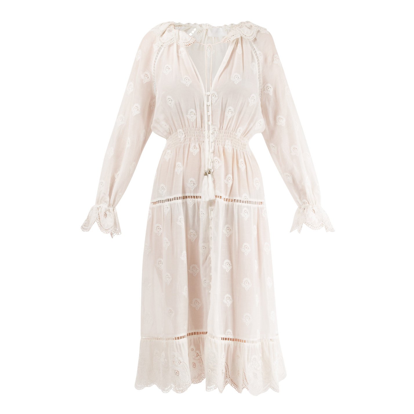 ZIMMERMANN Embroidered Midi Dress