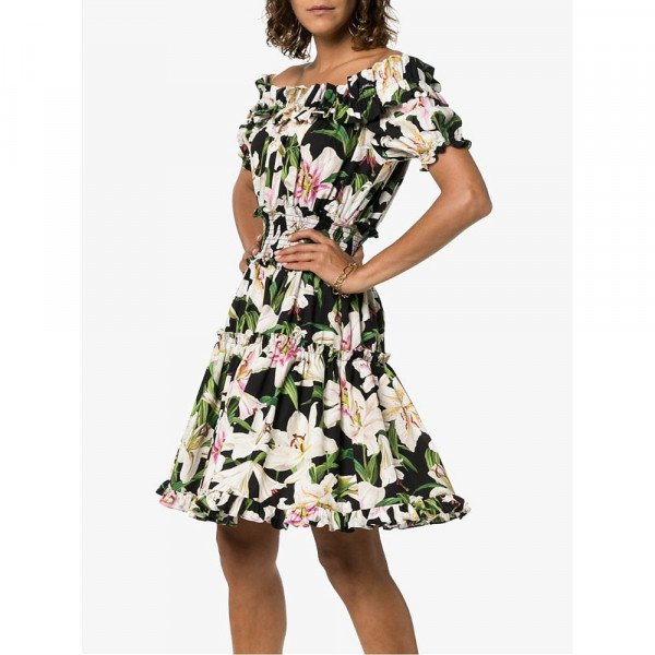 DOLCE & GABBANA Off-The-Shoulder Dress