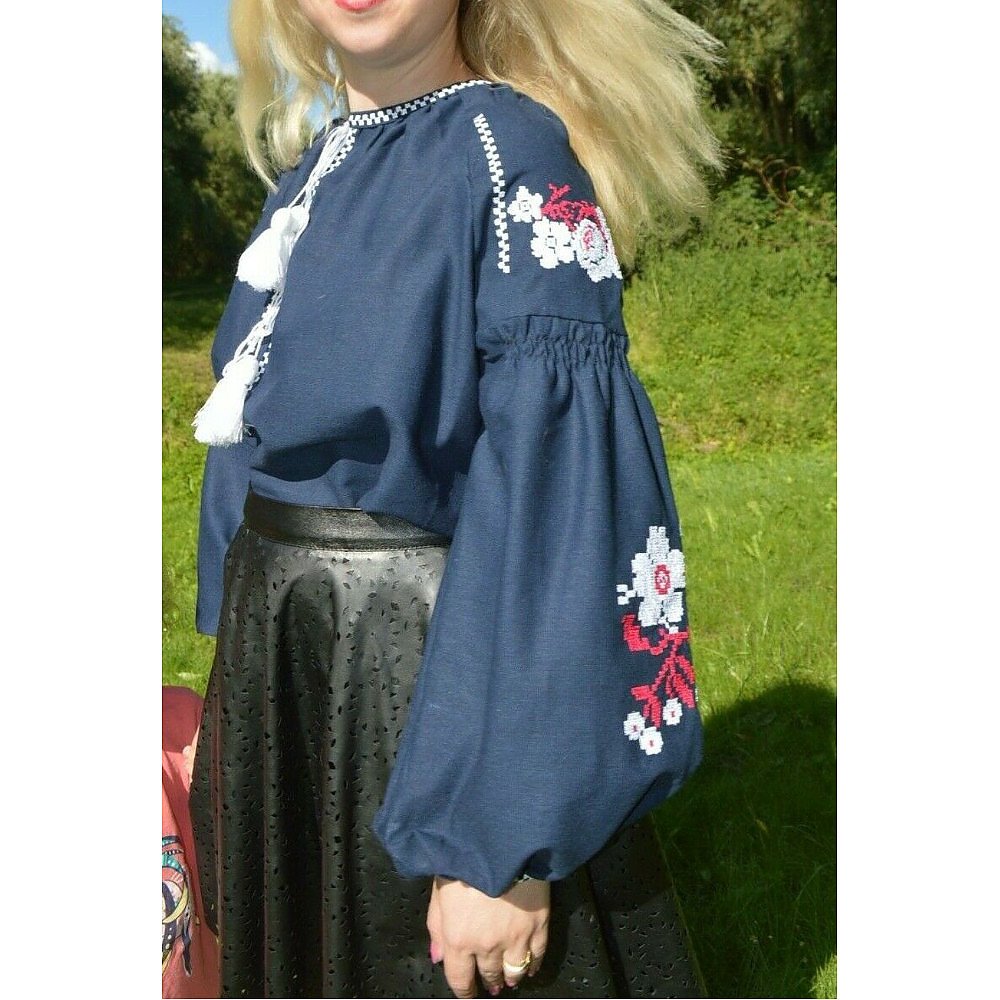 Stand With Ukraine Ukrainian Embroidered Traditional Blouse