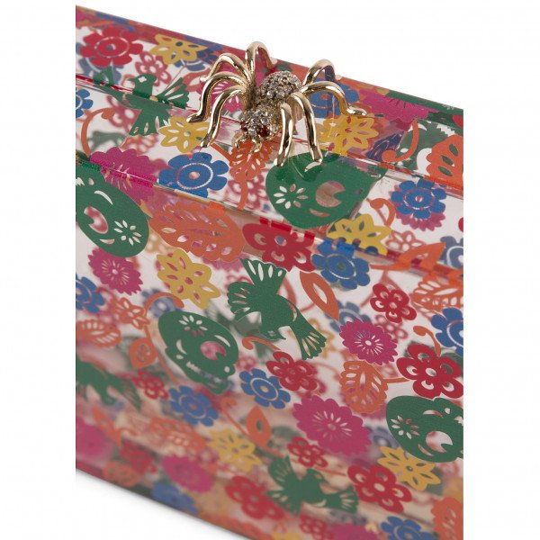 Charlotte Olympia Printed Spider-Clasp Perspex Clutch