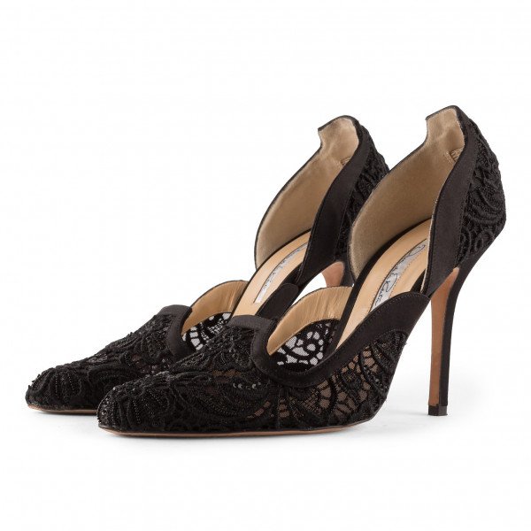 Oscar De La Renta Madrilena Lace Pump