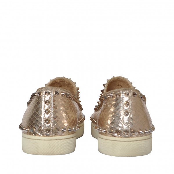 Christian Louboutin Metallic Studded Sneakers