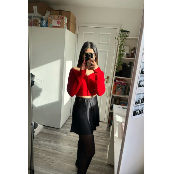 Reformation Edda Silk Skirt