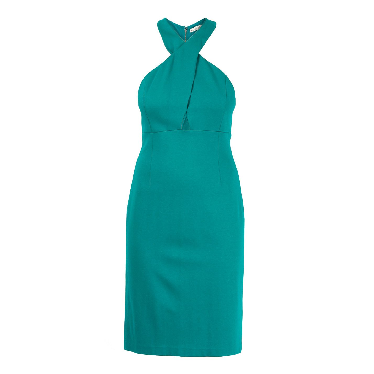alice and olivia teal dress