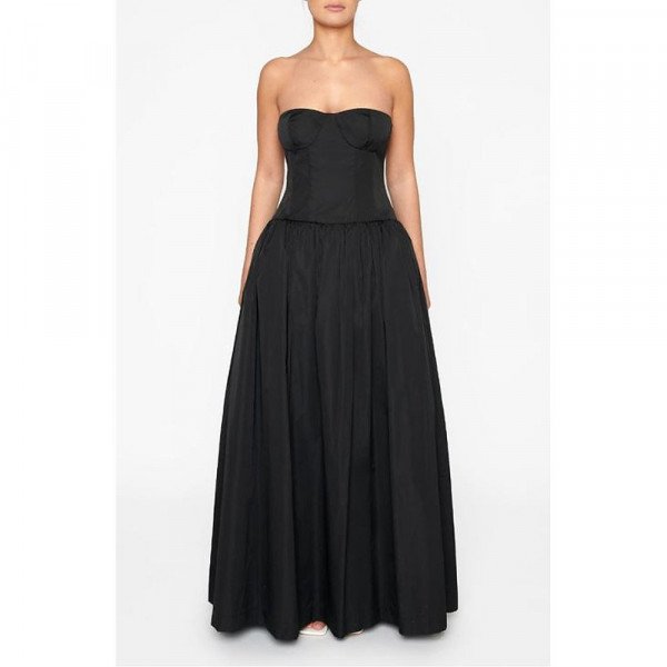 True Decadence Strapless Corset Top Maxi Dress