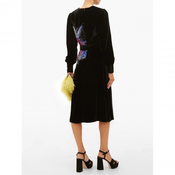 Mary Katrantzou Theresa Velvet Dress