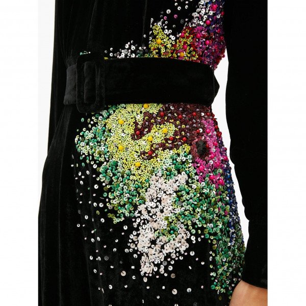 Mary Katrantzou Theresa Velvet Dress