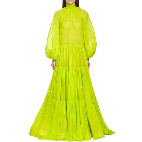 Ruffled georgette on sale dress
