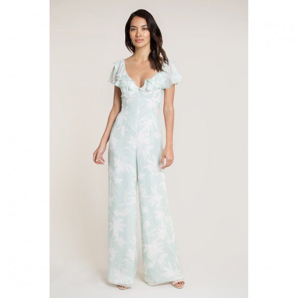 Beulah Riya Green Shadow Jumpsuit