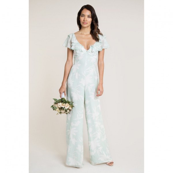 Beulah Riya Green Shadow Jumpsuit