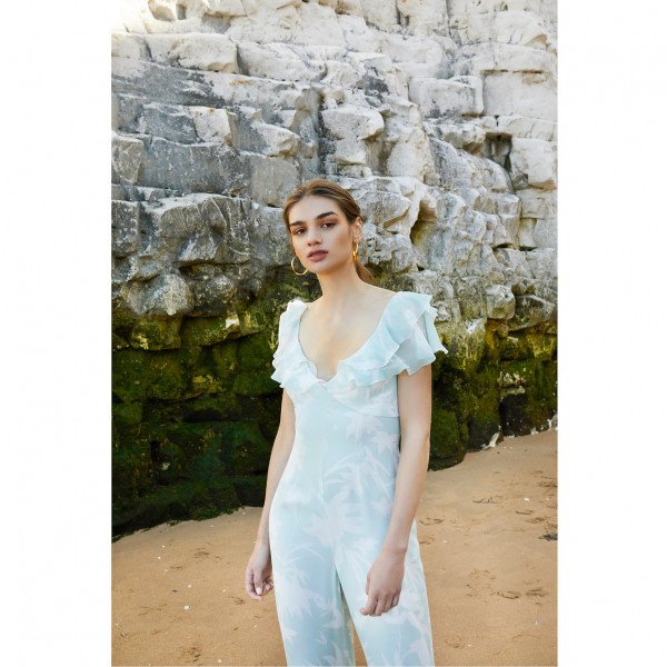 Beulah Riya Green Shadow Jumpsuit