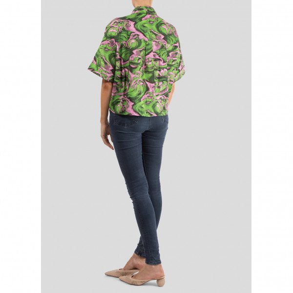McQ Printed Tie-Up Shirt