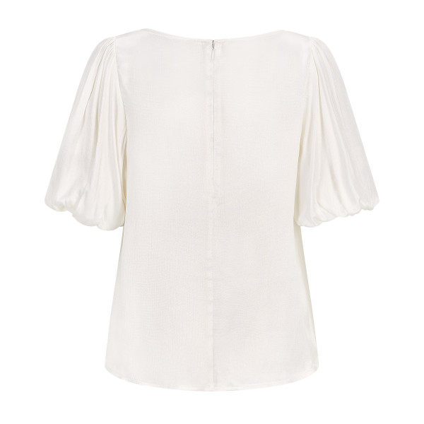 FEMPONIQ Puff Sleeve Cupro Blouse