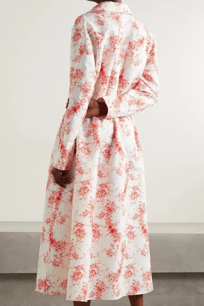 Valentino Floral-Print Cotton And Silk-Blend Faille
