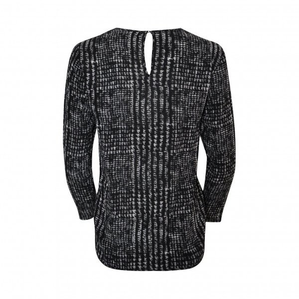 Sportmax Code Printed Long-Sleeve Silk Blouse