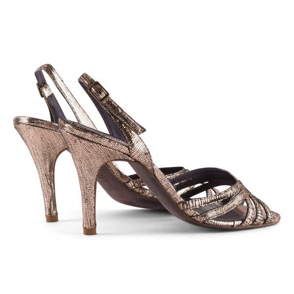 Zadig & Voltaire Strappy Metallic Heeled Sandals