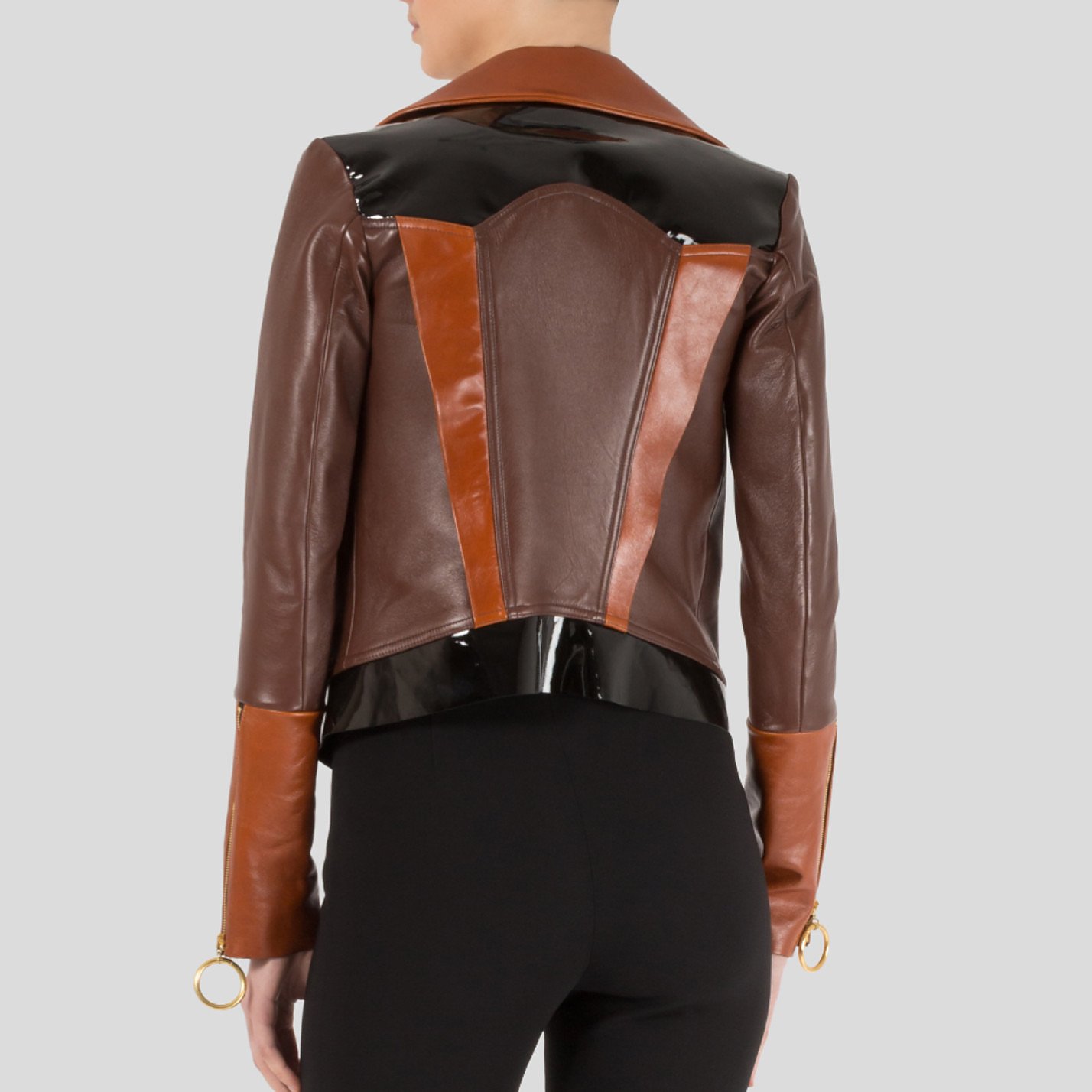 Thomas Tait Panelled Leather Jacket