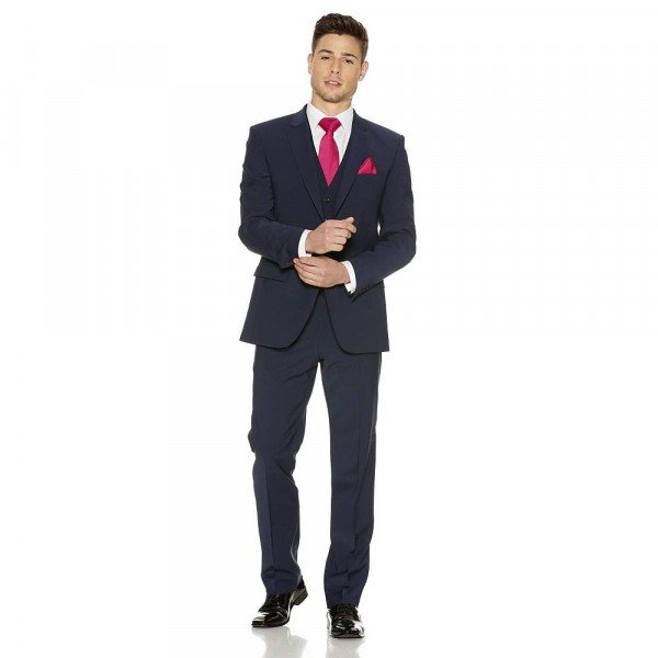 My Wardrobe Mens Blue Slim Fit Trousers