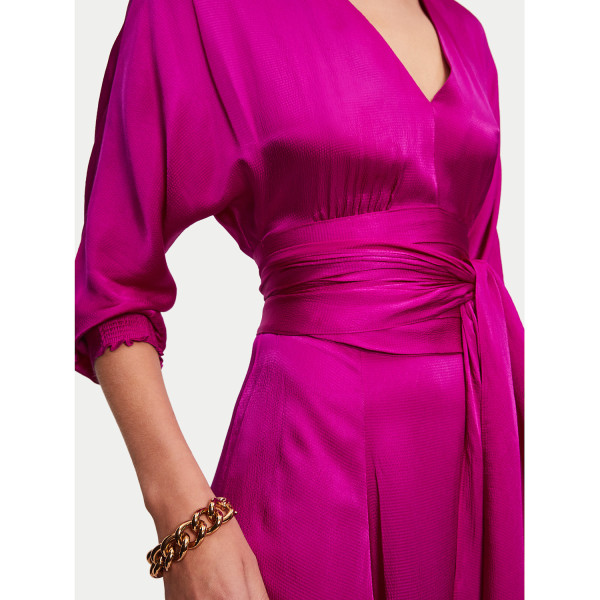 Rent Buy Jigsaw Hammered Satin Sash Dress MY WARDROBE HQ
