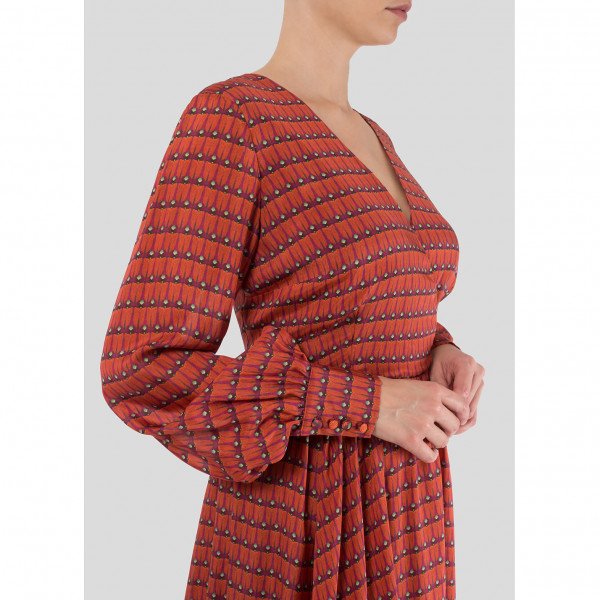 Dhela Firebug Silk Dress