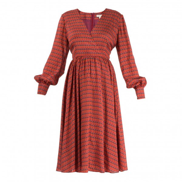 Dhela Firebug Silk Dress