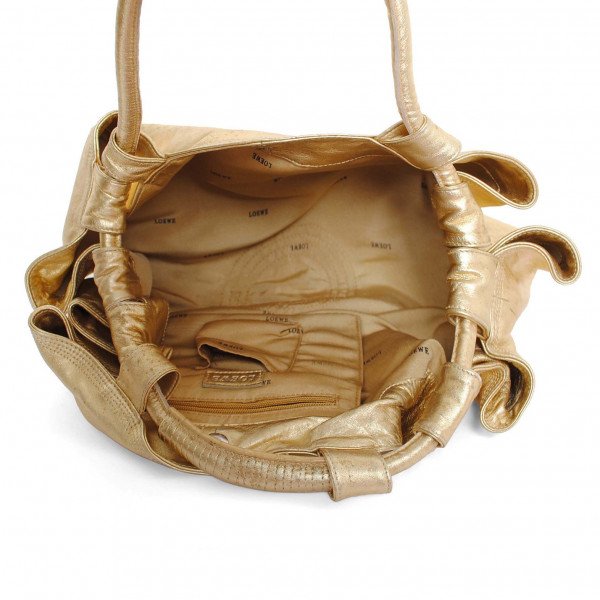 Loewe Metallic Patent Leather Hobo Bag