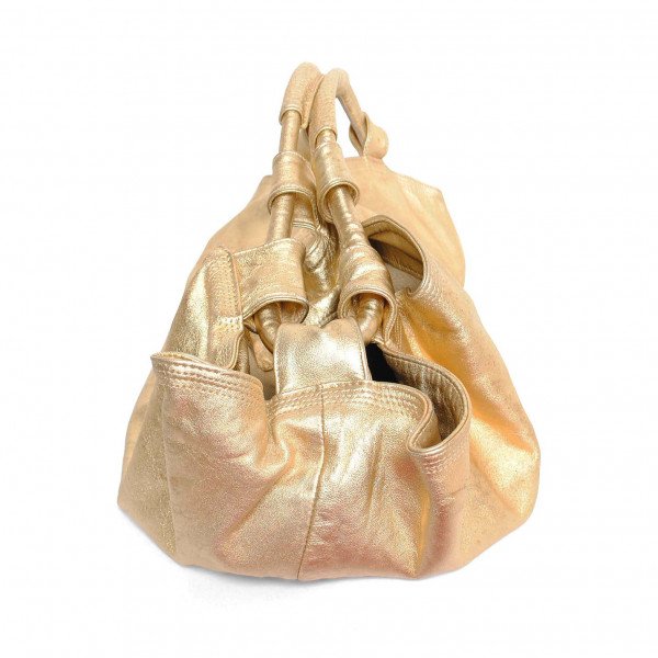 Loewe Metallic Patent Leather Hobo Bag