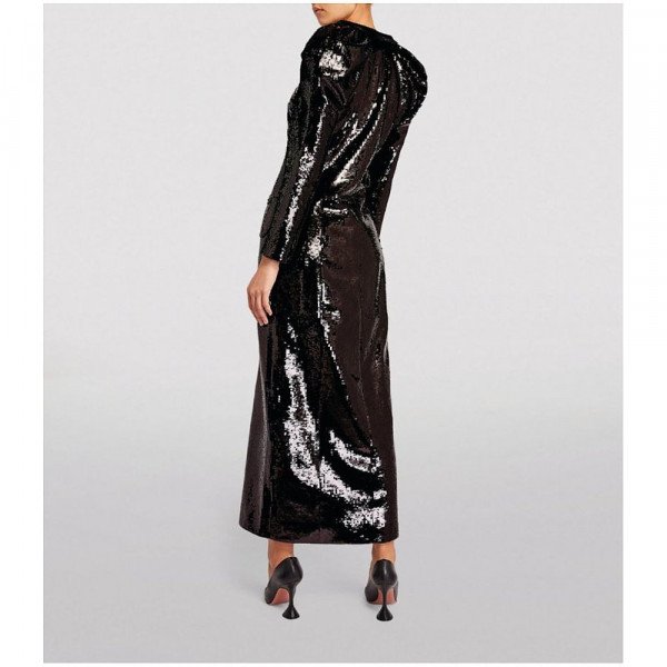 Huishan Zhang Eugenia Sequinned Maxi Dress