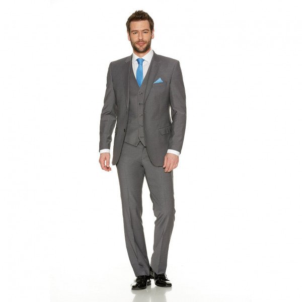 My Wardrobe Mens Grey Slim Fit Trousers