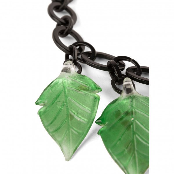 Saint Laurent Vintage Leaf Necklace