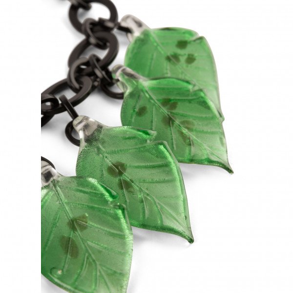 Saint Laurent Vintage Leaf Necklace