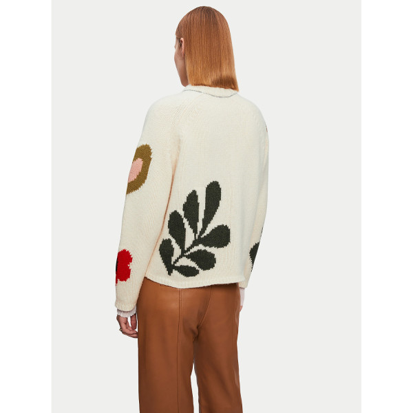 Jigsaw Intarsia Crew Neck Jumper