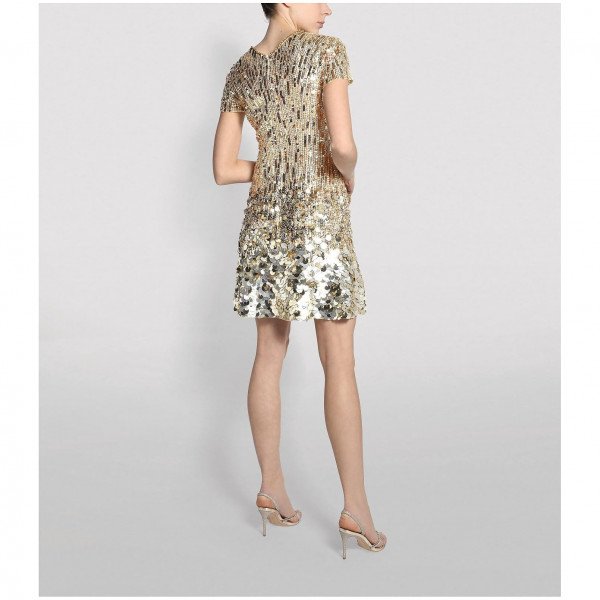 Jenny Packham Fifi Sequin Midi Dress