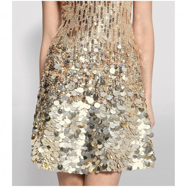 Jenny Packham Fifi Sequin Midi Dress