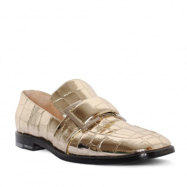 Sergio Rossi Metallic Loafers