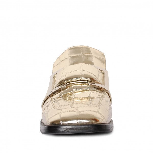 Sergio Rossi Metallic Loafers