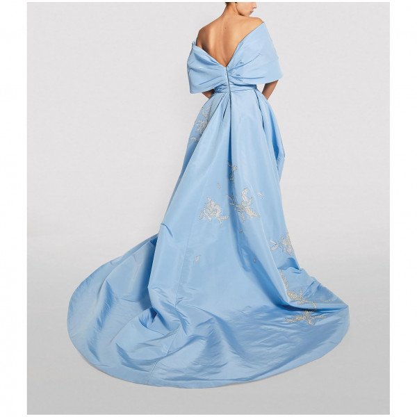 Monique lhuillier online blue dress