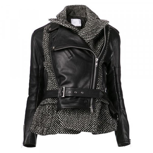 Womens burberry deals leather jacket