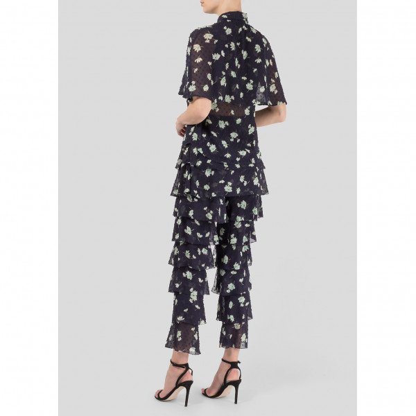 Starsica Floral Print Cape Shirt